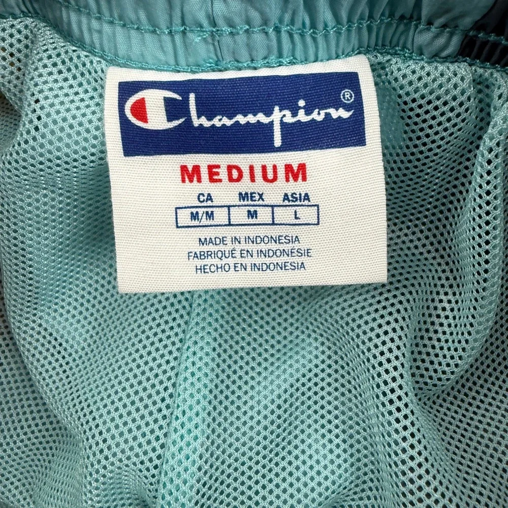 Champion Swim Trunks‎ Mens Medium Multicolor Striped Nylon Mesh Lined Shorts